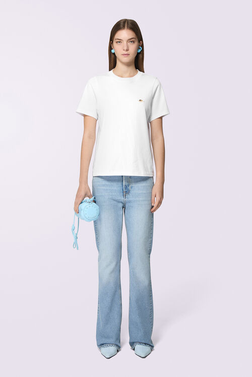 Heart Flare Jeans Light Blue