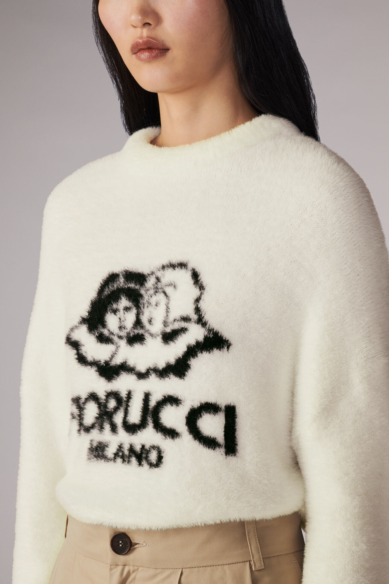 Unisex Milano Angels Knit Jumper White