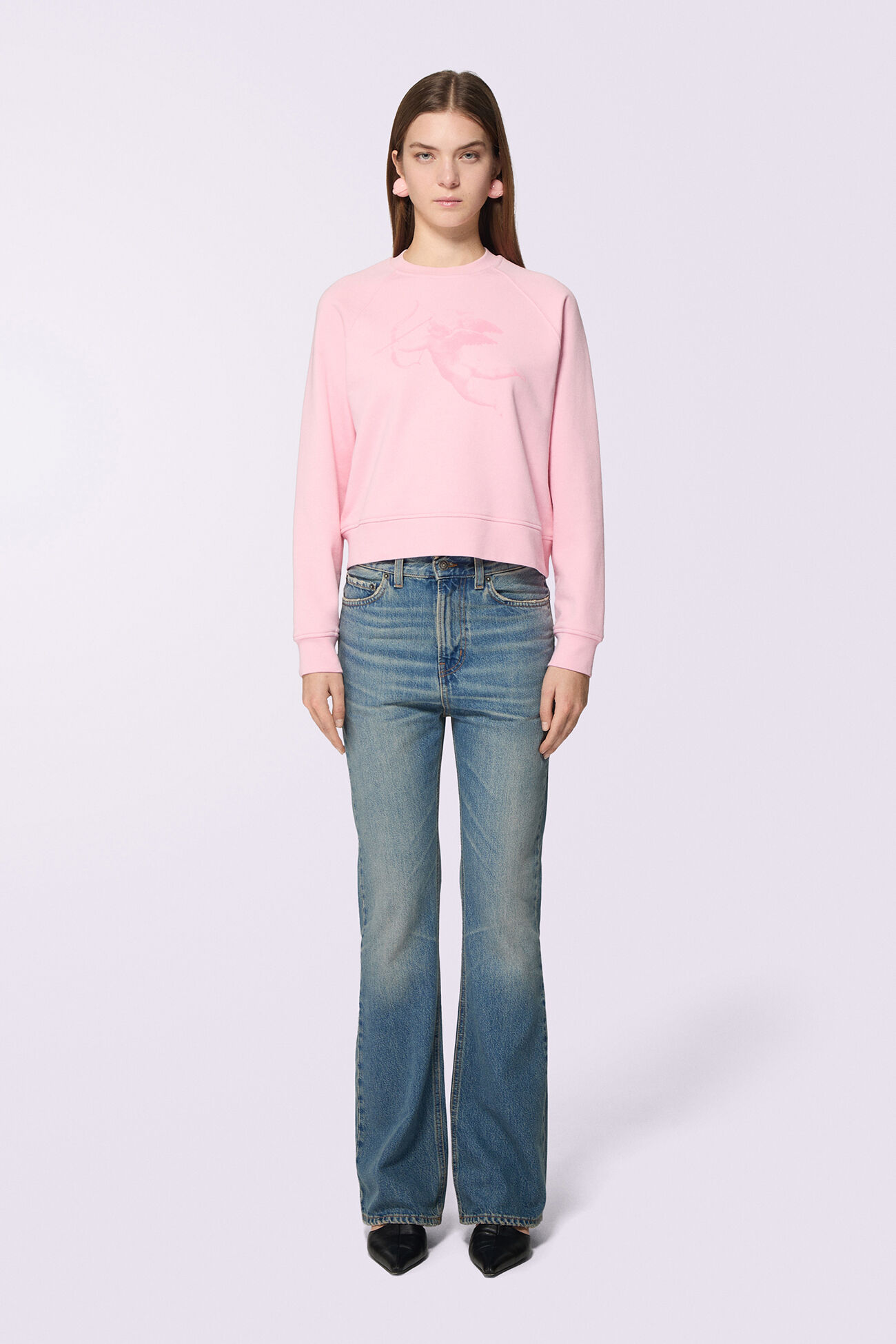 Cupid Graphic Sweatshirt Pink
