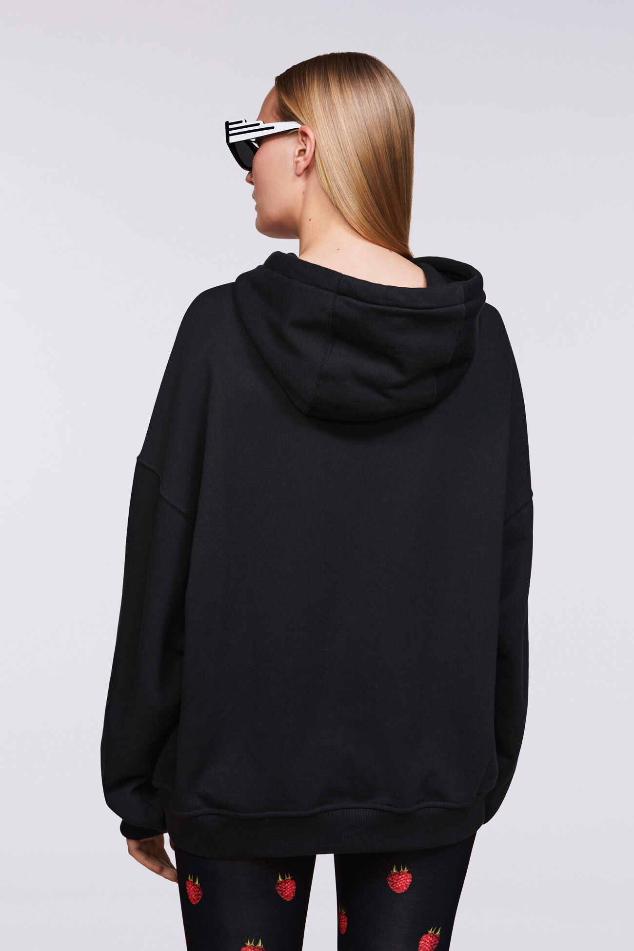 Unisex Melted Logo Hoodie Black
