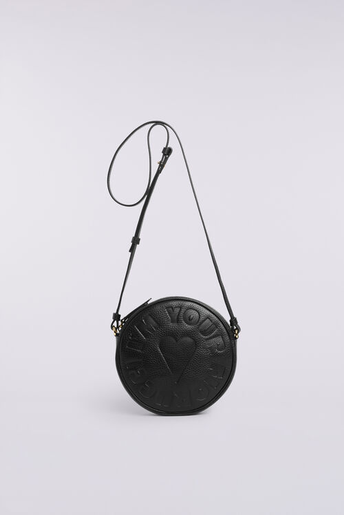 Circle of Love Leather Bag Black