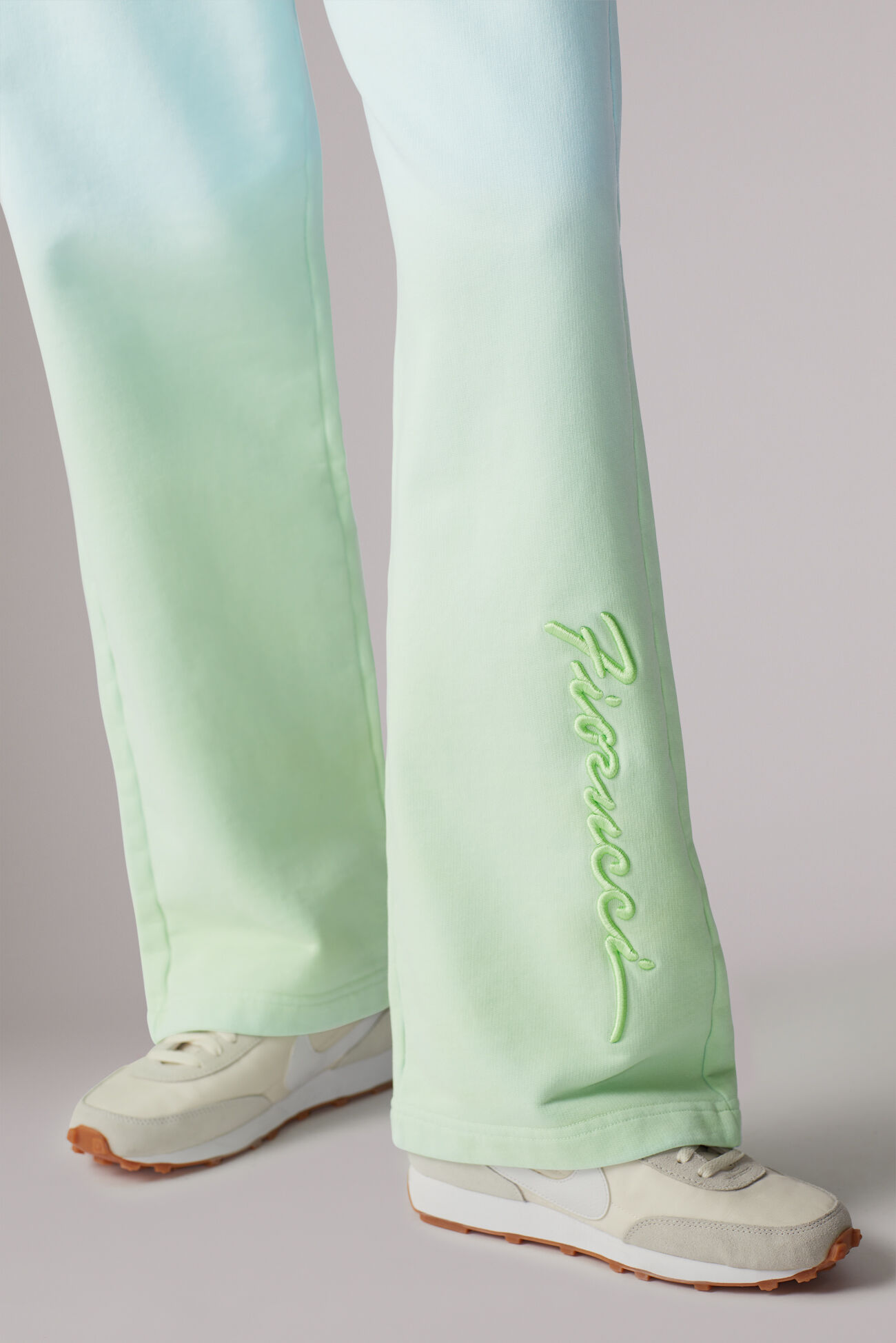 Ombre Squiggle Logo Joggers Green