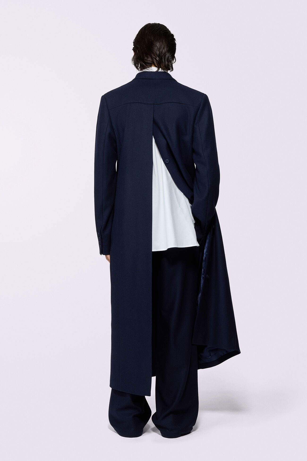 Double Breasted Coat Navy