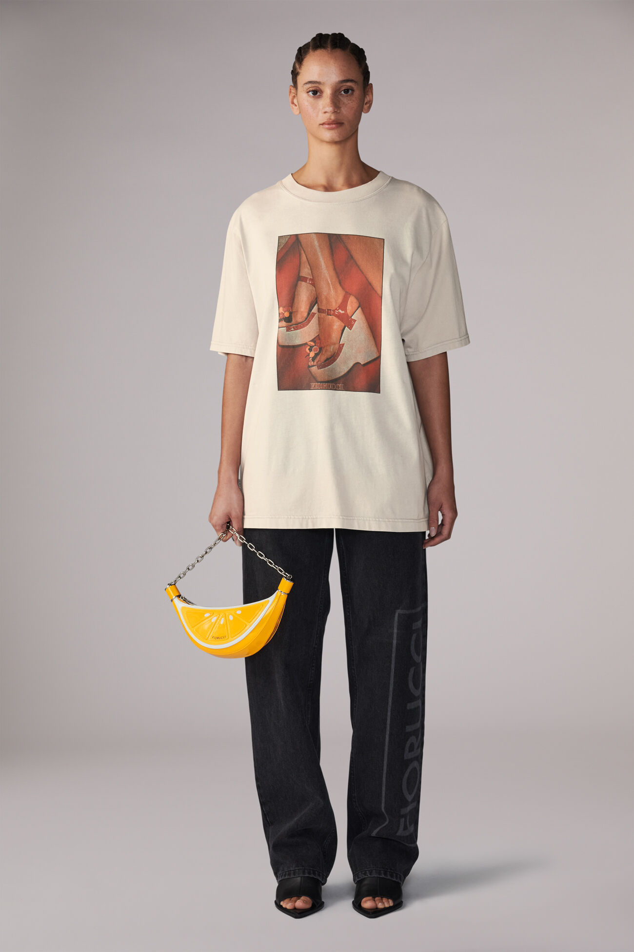 Unisex Graphic Heels T-Shirt Grey