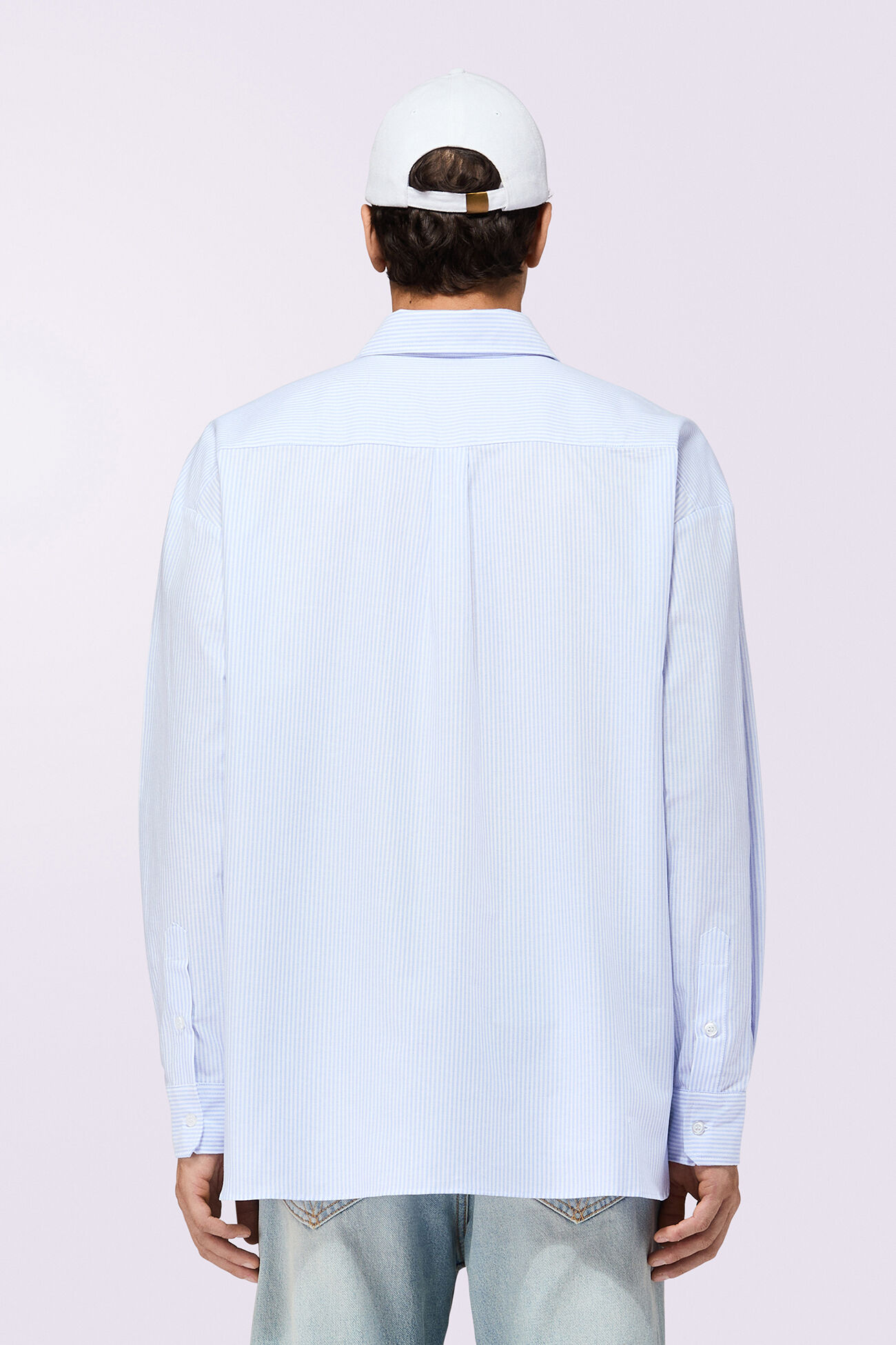 Angels Patch Stripe Shirt Blue