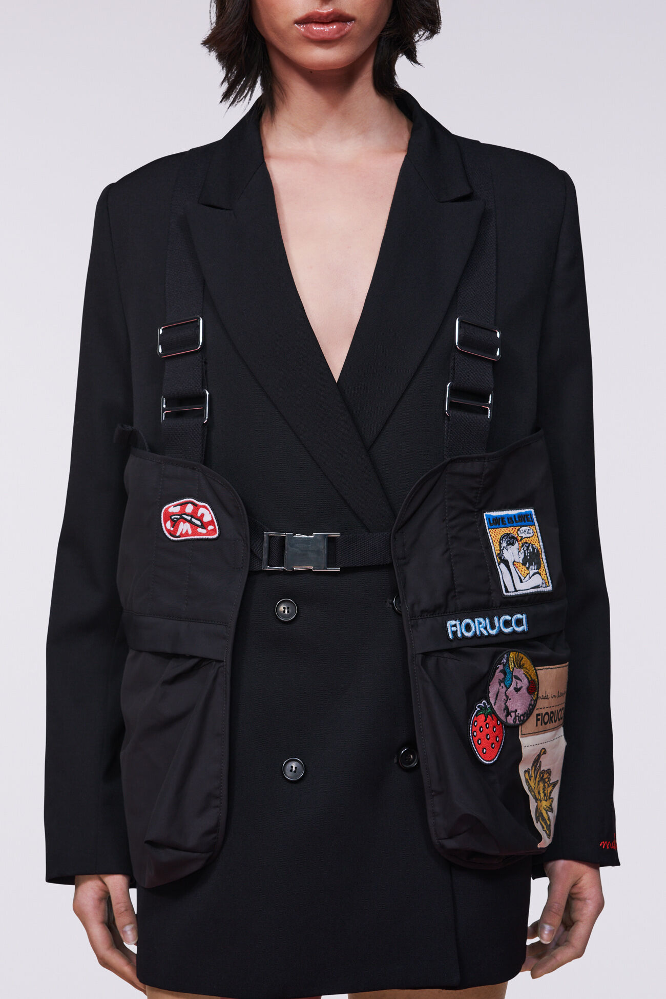 Utility Patch Vest Black