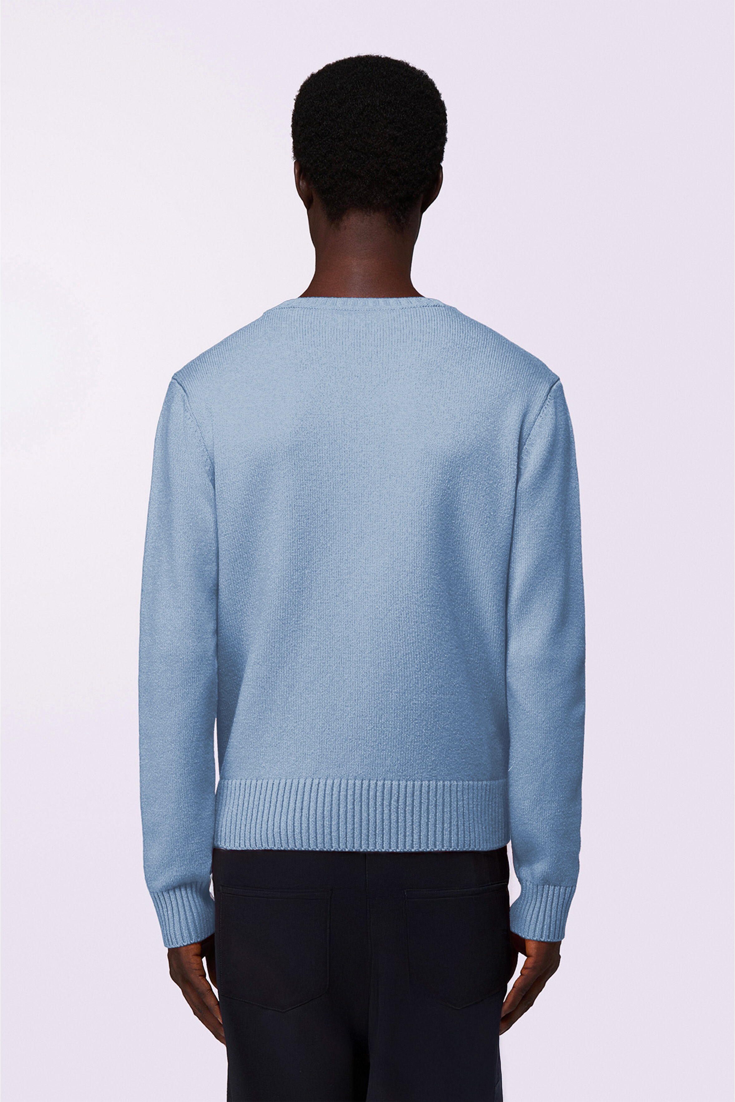 Angels Patch Knit Jumper Light Blue
