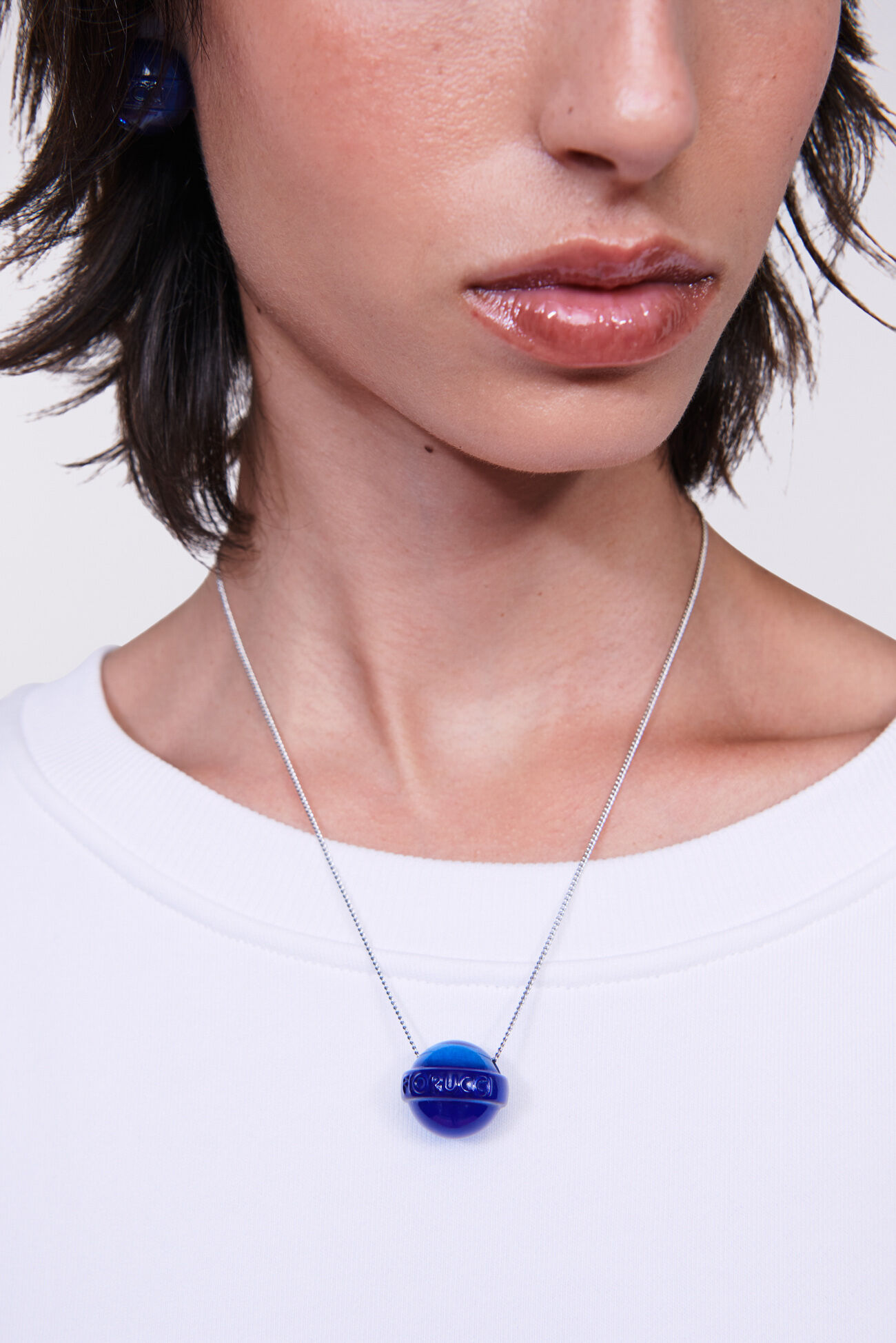 Lollipop Necklace Blue