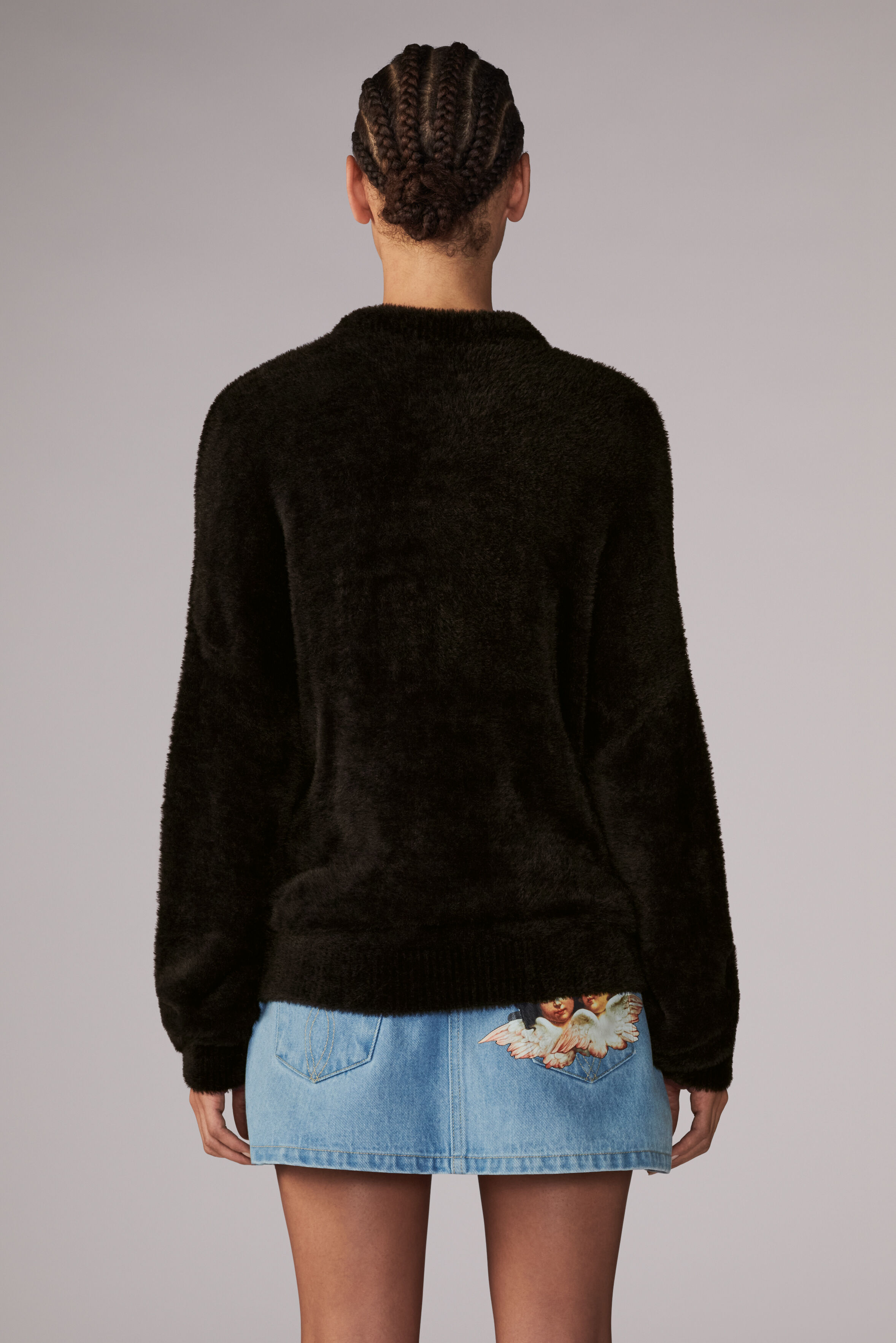 Unisex Milano Angels Knit Jumper Black