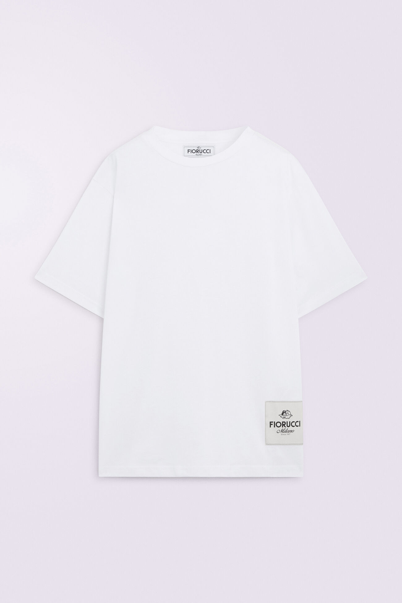 Unisex Logo Patch T-Shirt White