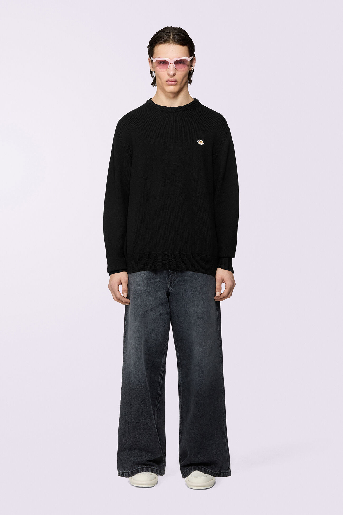 Angels Patch Knit Jumper Black