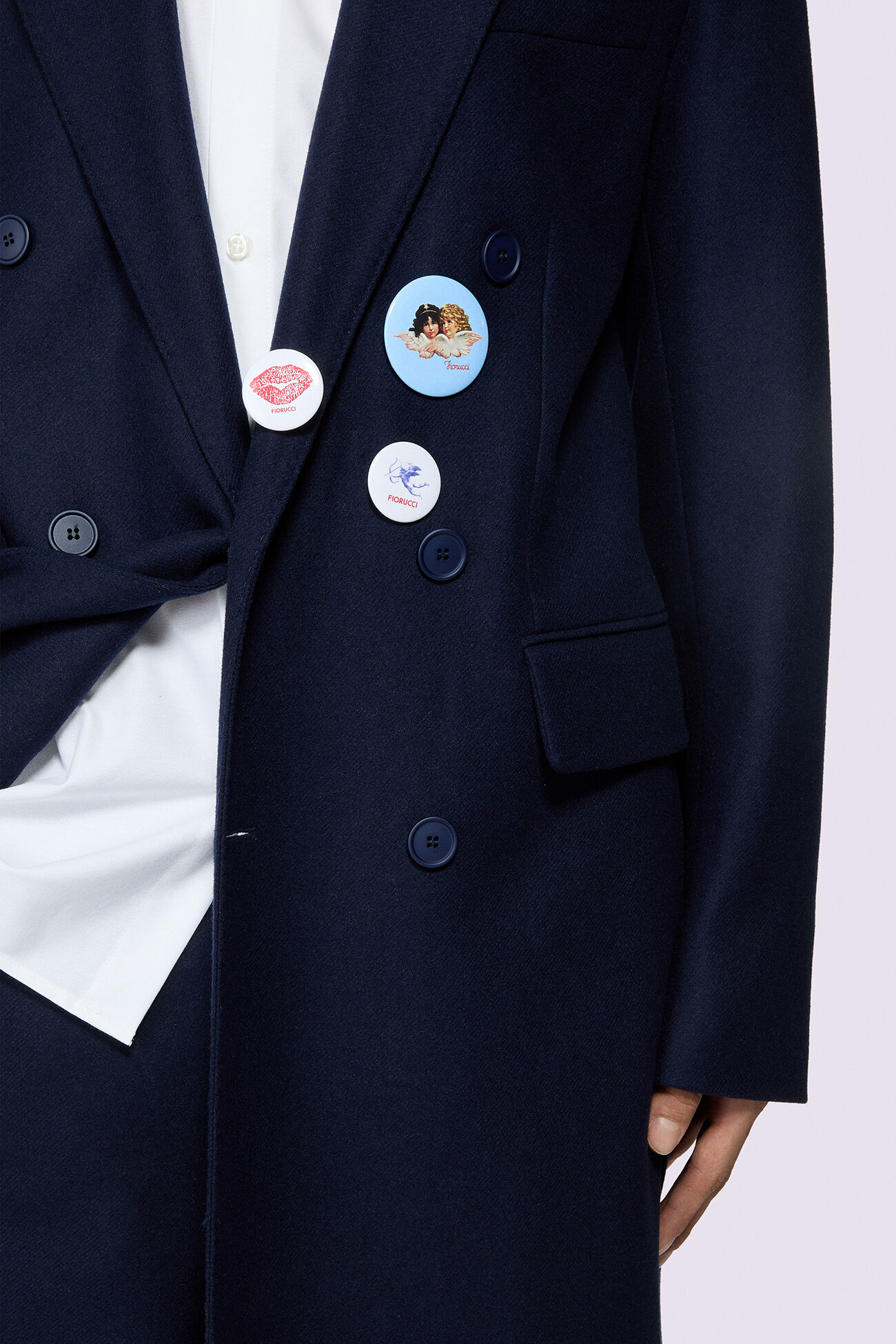 Double Breasted Coat Navy