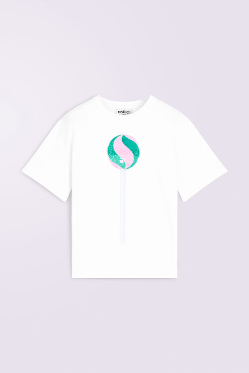 Unisex Lollipop Graphic T-Shirt White