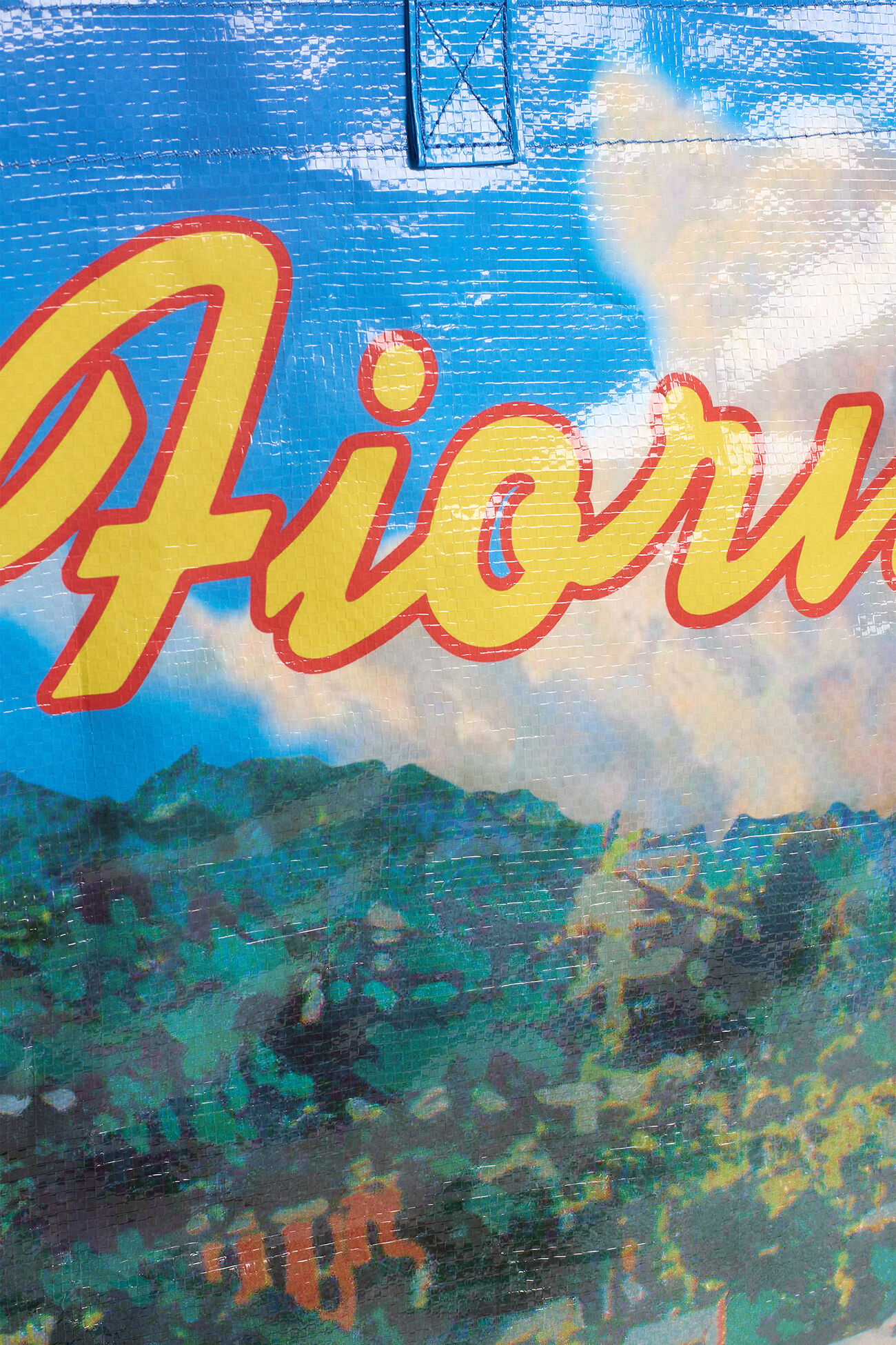 Portofino Postcard Maxi Tote Bag Blue