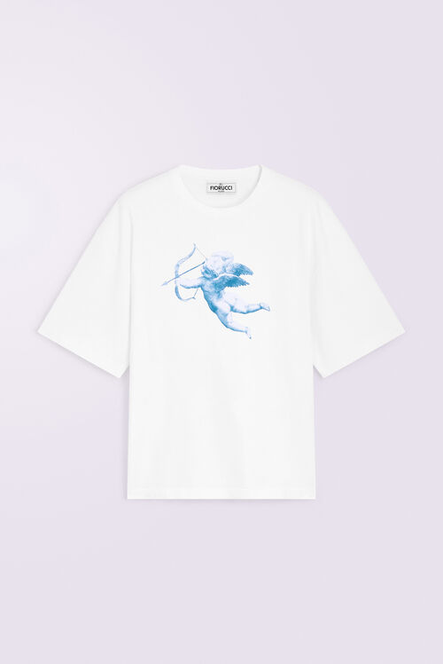 Unisex Cupid Graphic T-Shirt White
