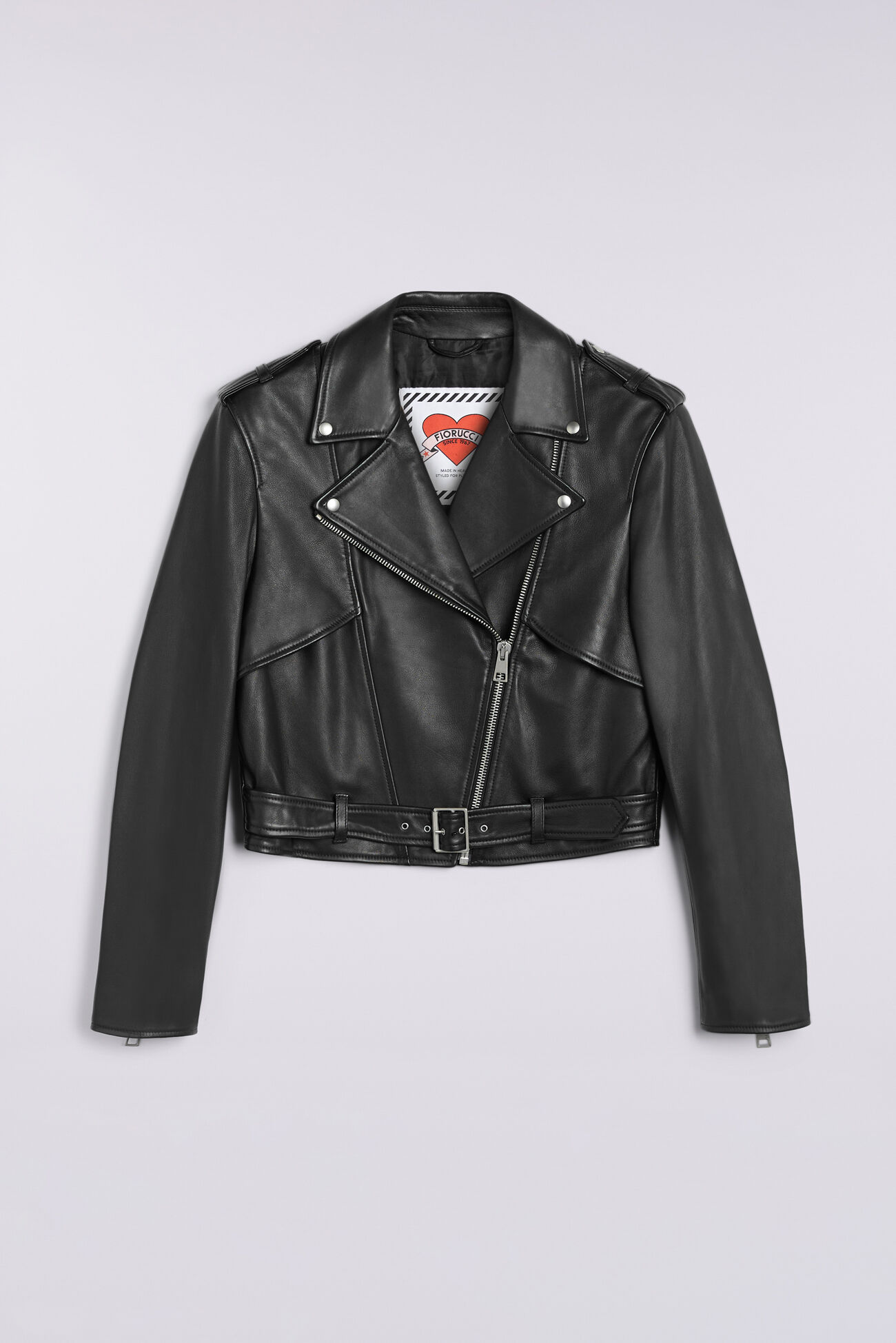 Leather Biker Jacket Black