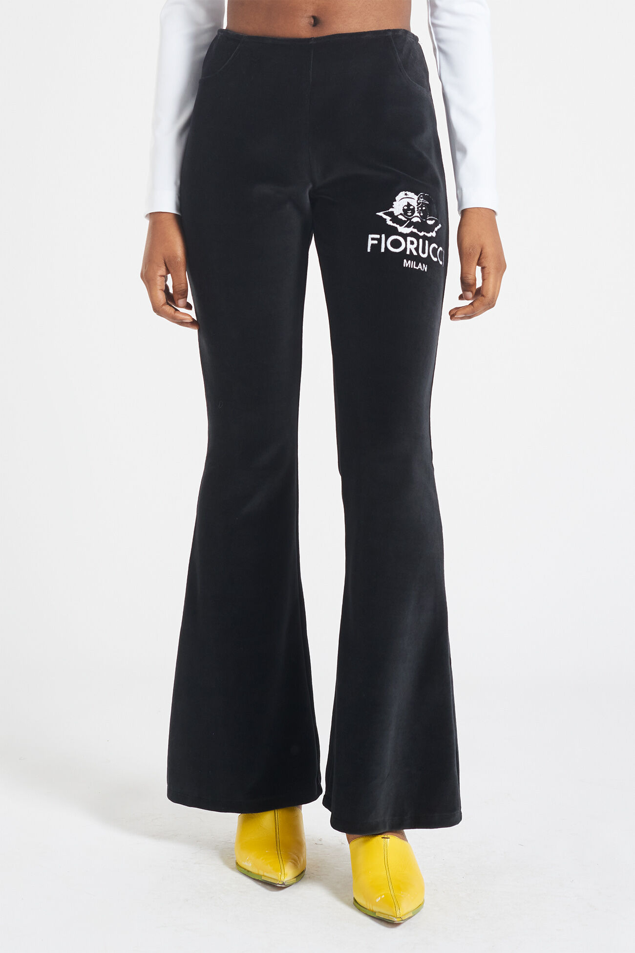 Milan Angels Velour Flare Trousers