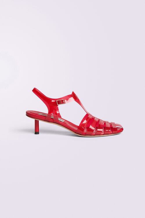 Jelly Kitten Heels Red