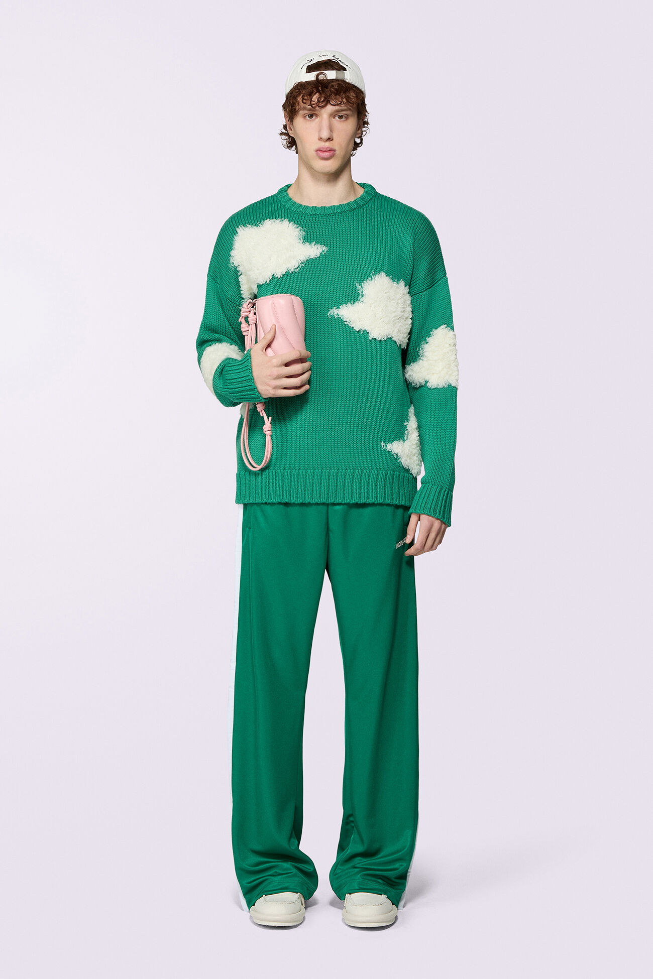 Angels Clouds Knit Jumper Green