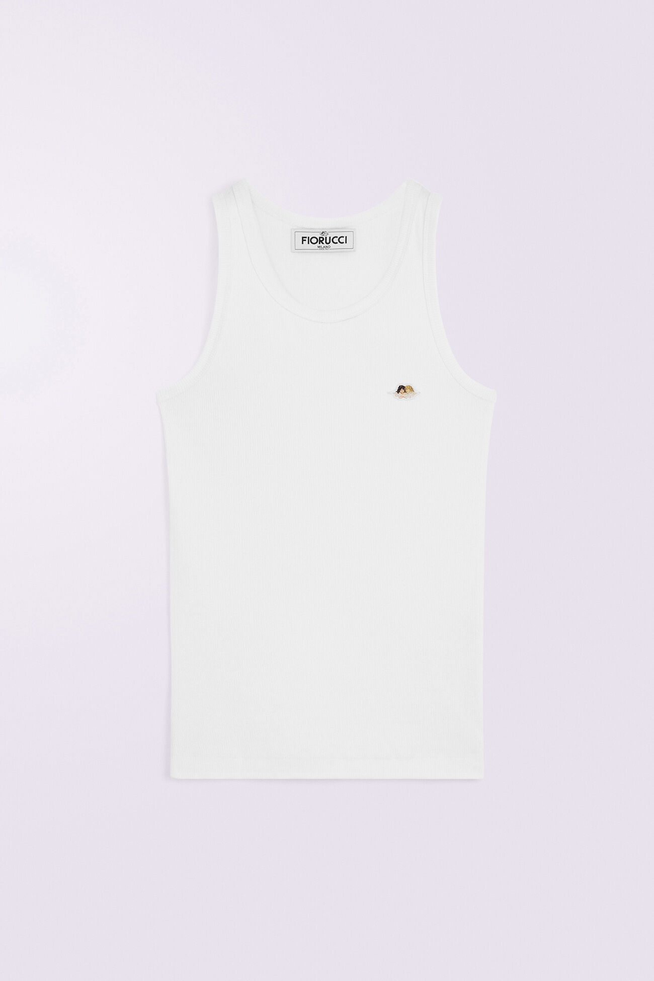Angels Patch Tank Top White