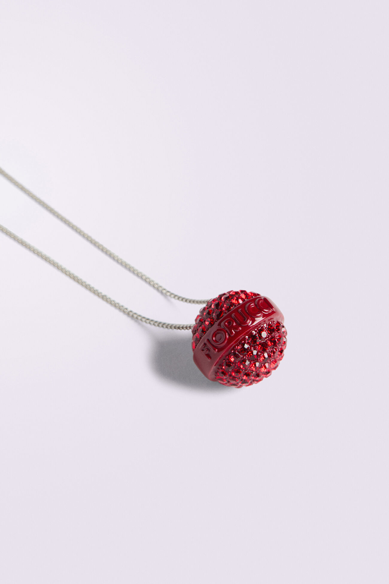 Crystal Lollipop Necklace Red