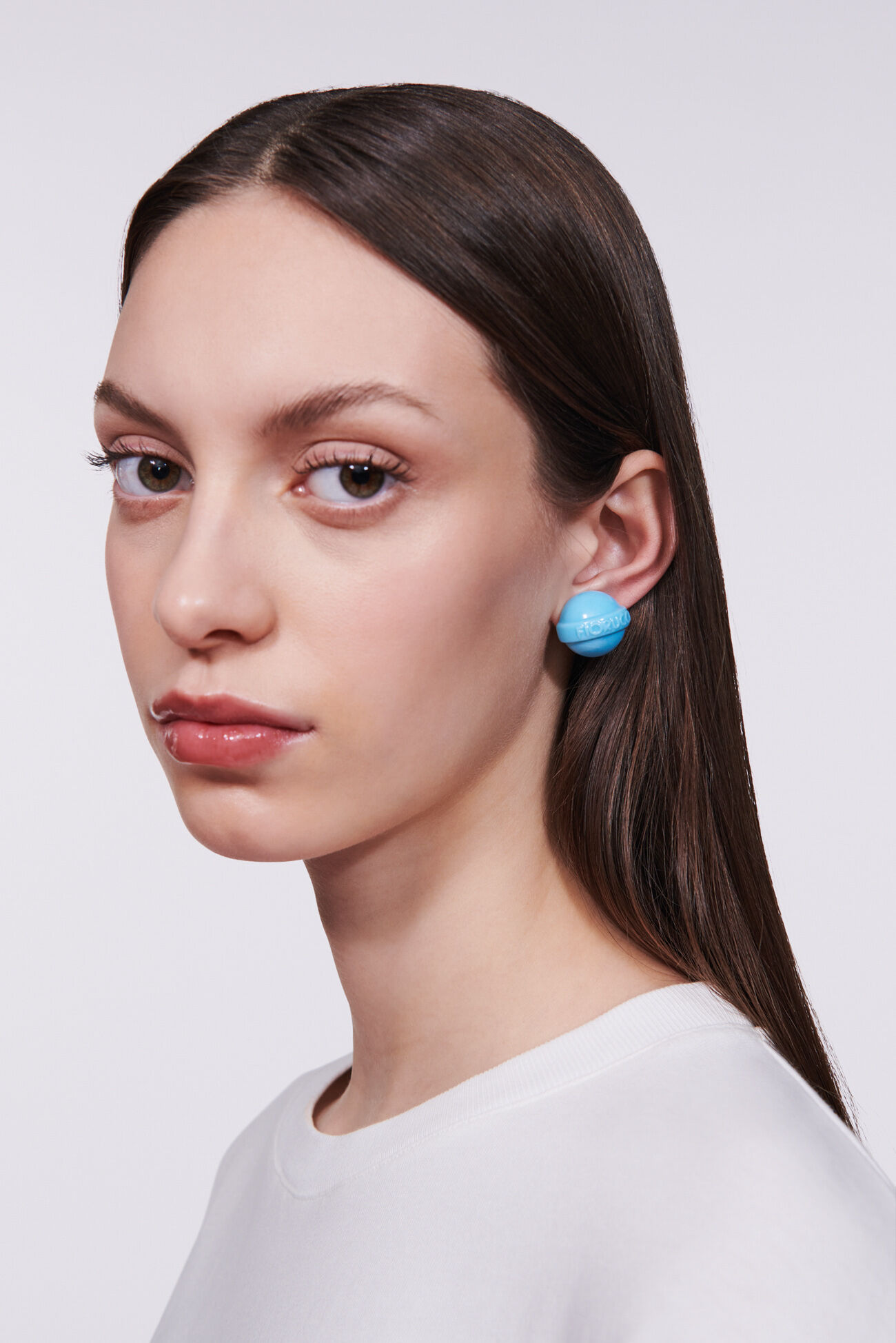 Mini Lollipop Earrings Blue
