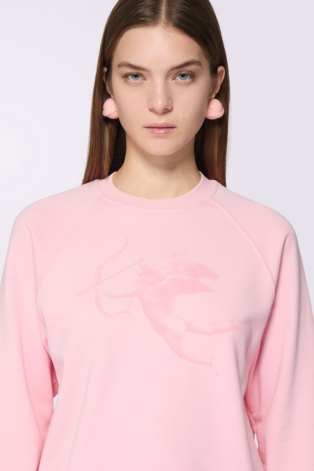 Cupid Graphic Sweatshirt Pink