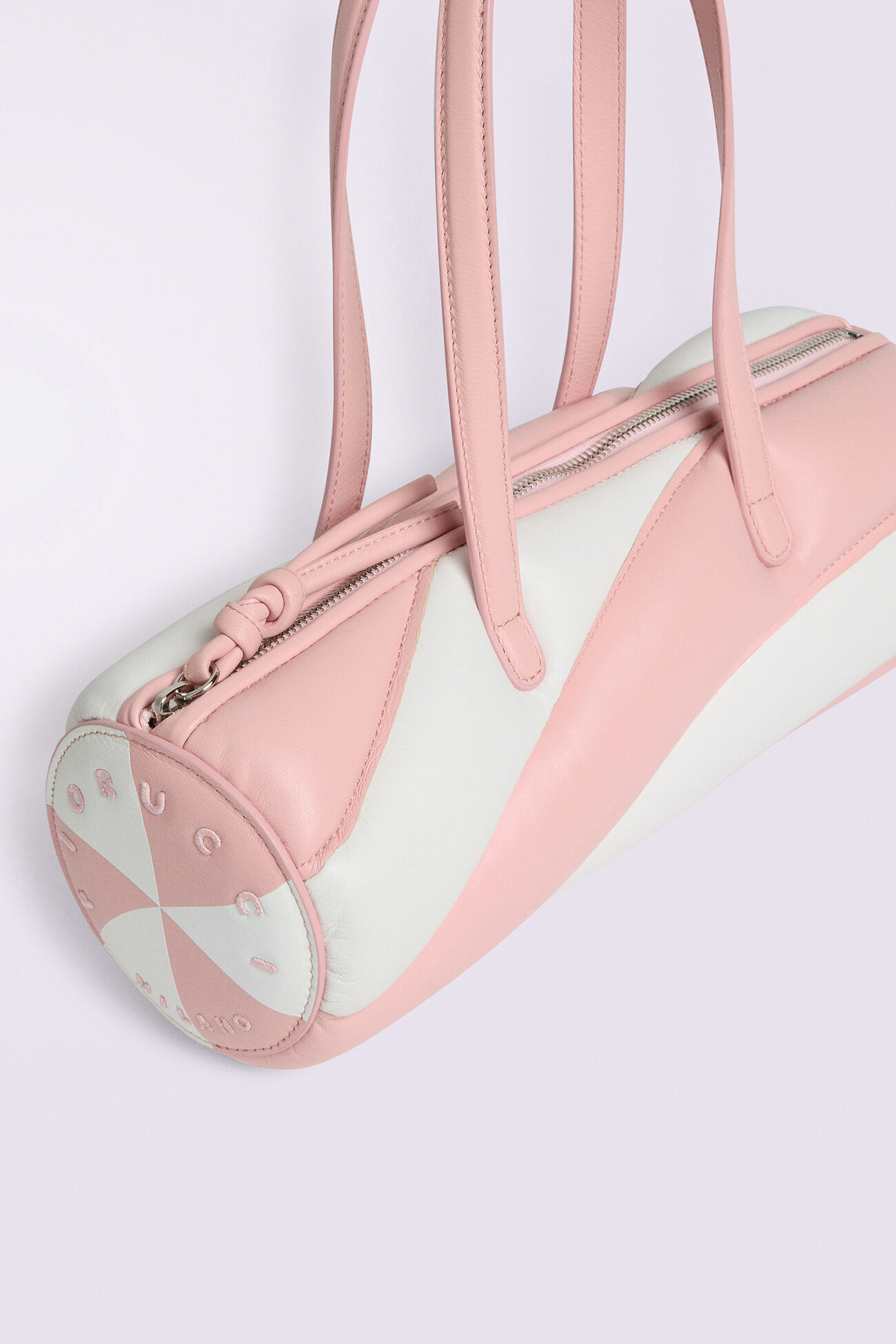 Mella Leather Baguette Bag Multi