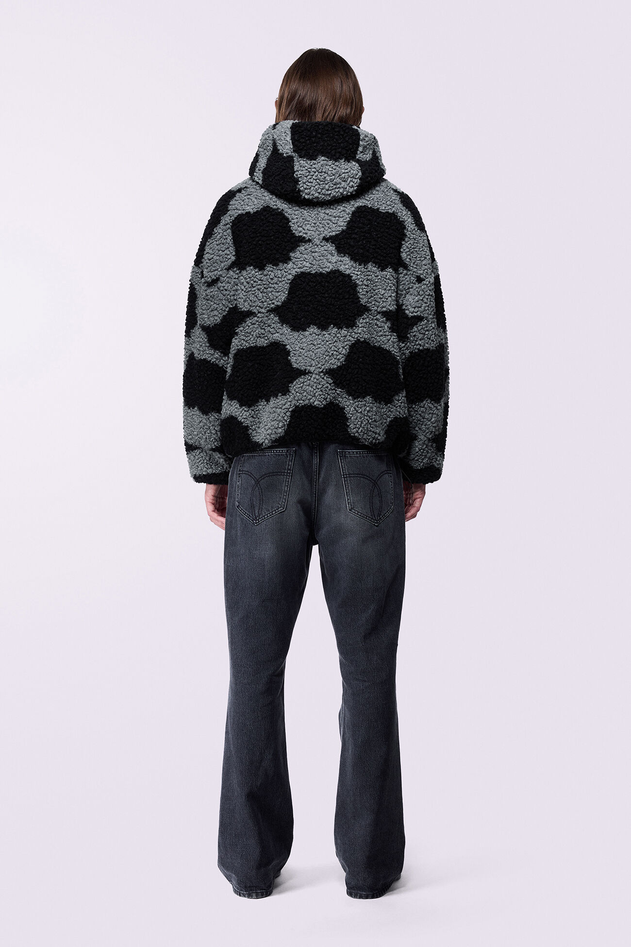 Unisex Angels Sherpa Jacket Black