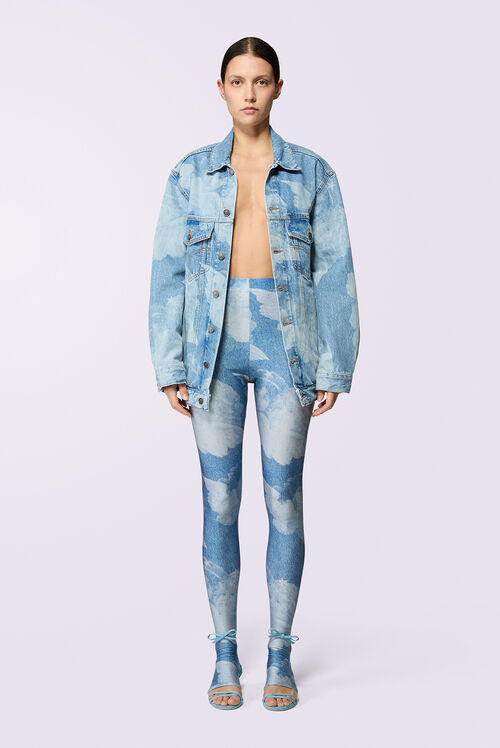Angels Semi-Footed Leggings Blue