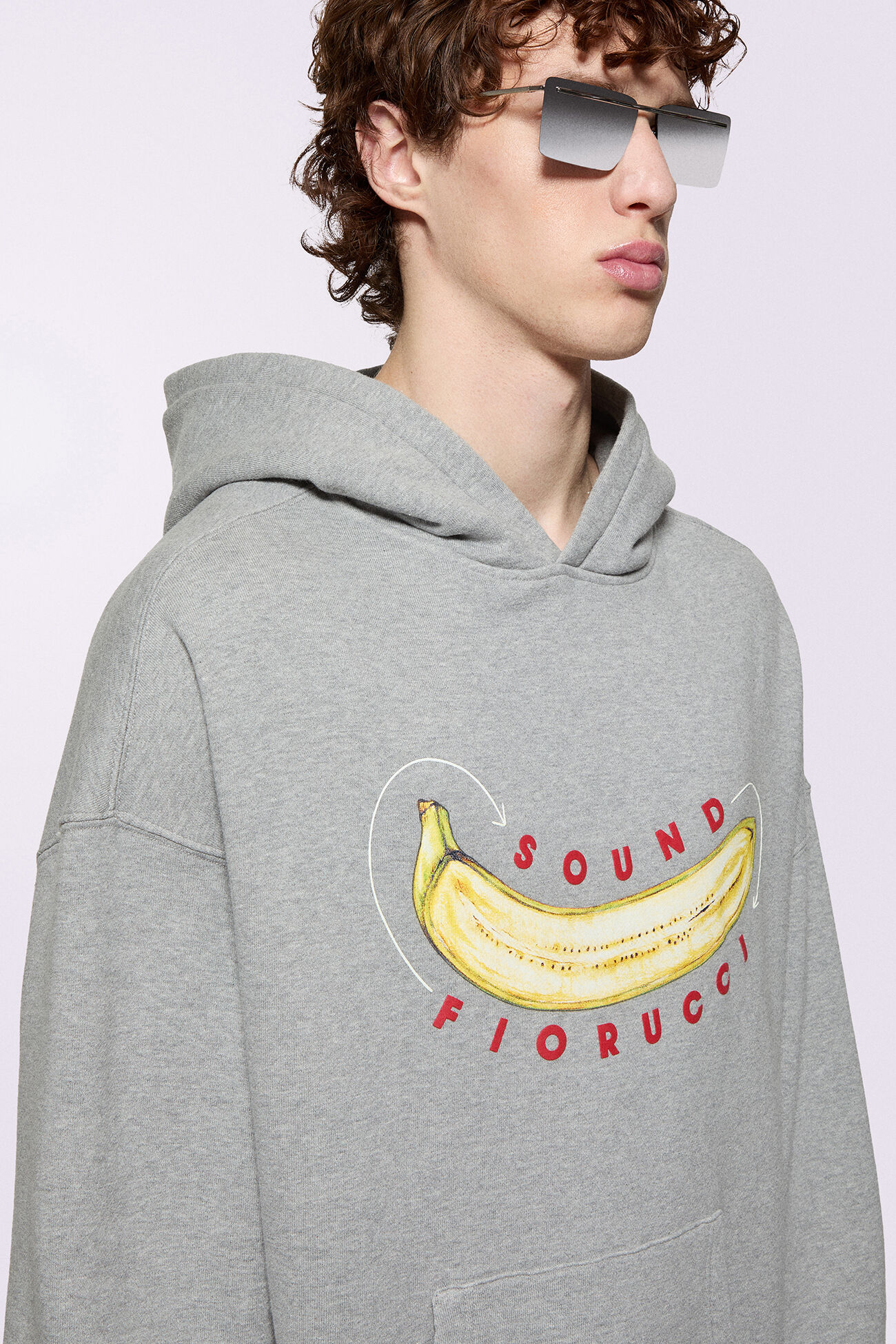 Unisex Banana Sound Hoodie Grey