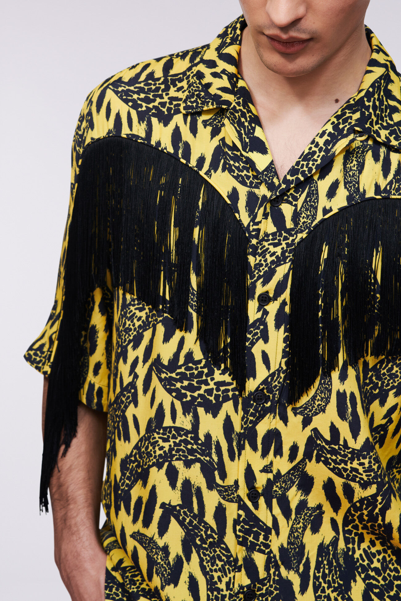 Banimalier Fringe Shirt Yellow
