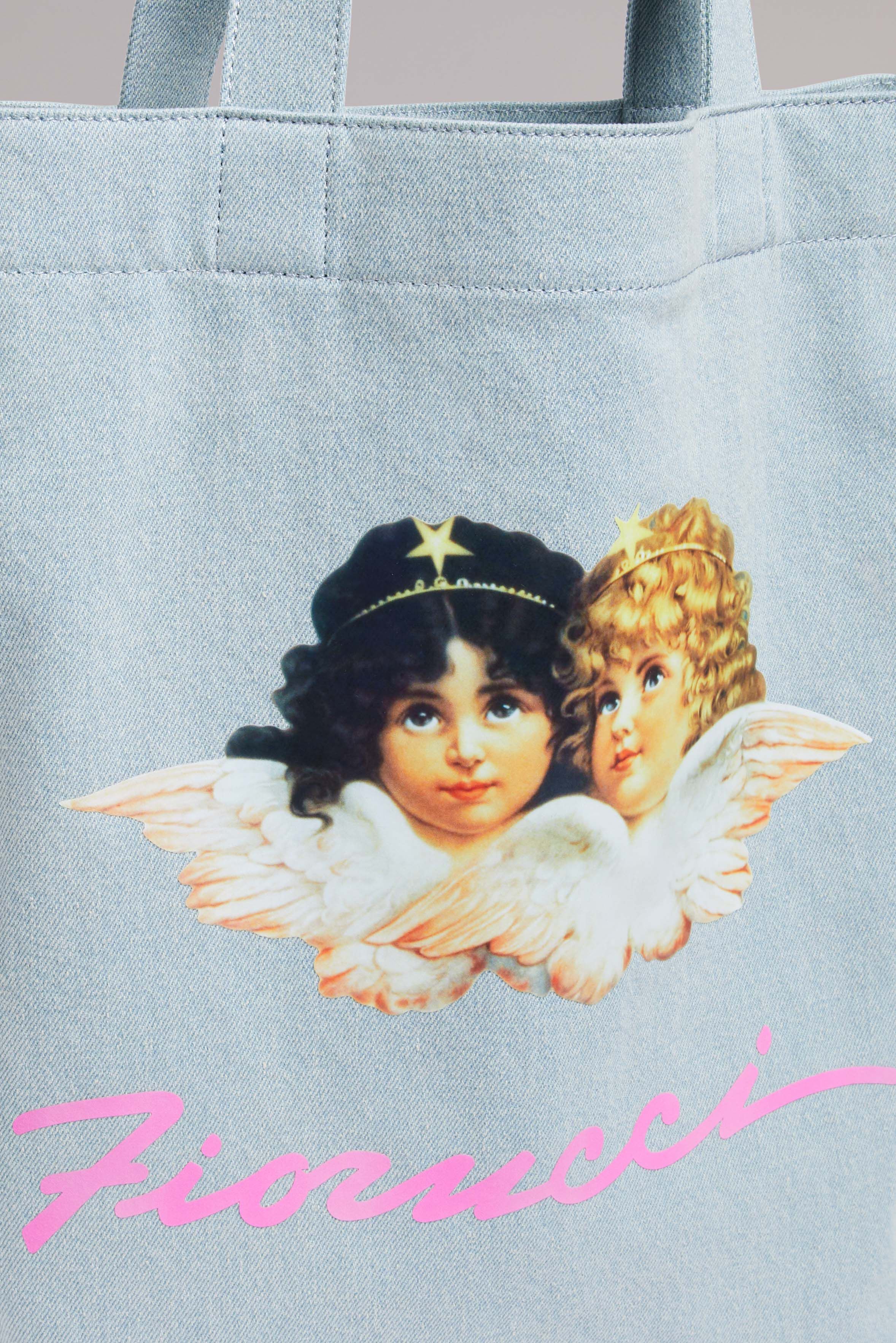 Angels Squiggle Logo Tote Bag Blue