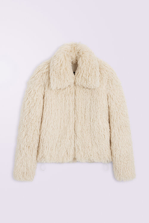 Unisex Faux Fur Jacket Cream