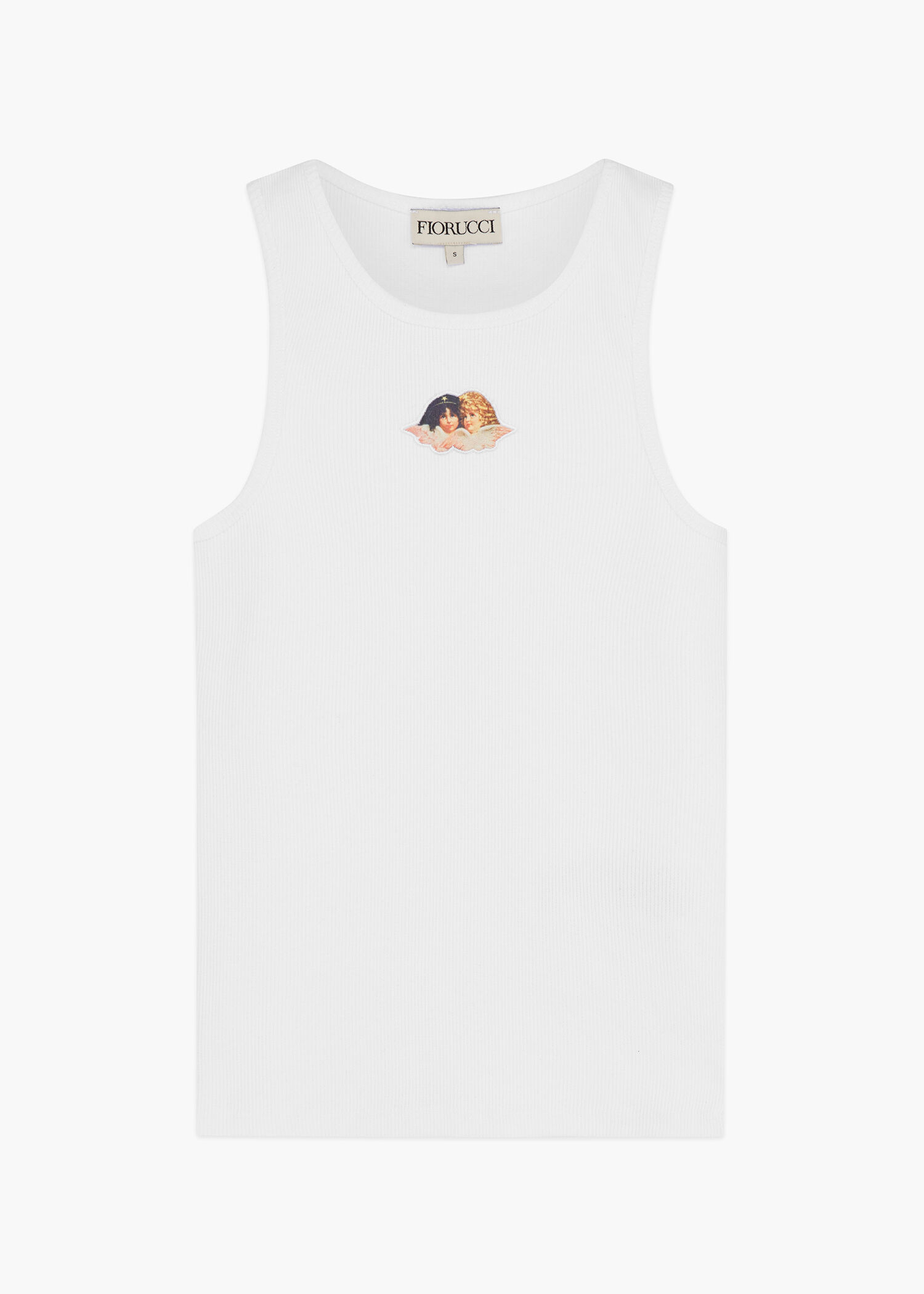 Icon Angels Ribbed Vest White