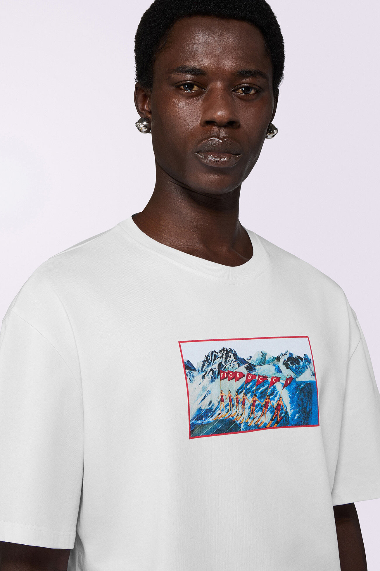Winter Waterskiing Boxy T-Shirt White