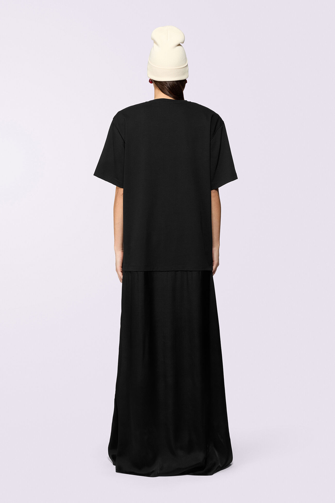 Angels Patch Jersey Maxi T-Dress Black