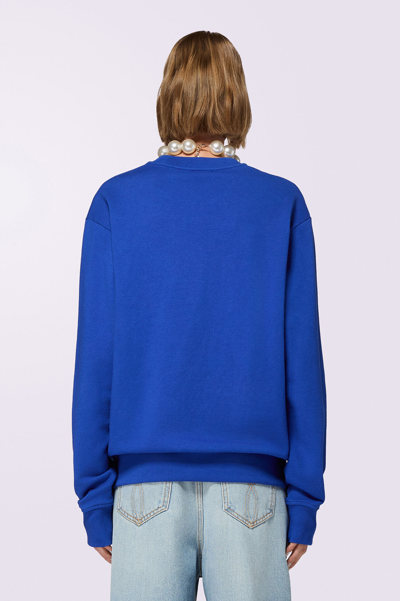 Varsity Logo Regular Sweatshirt Blue