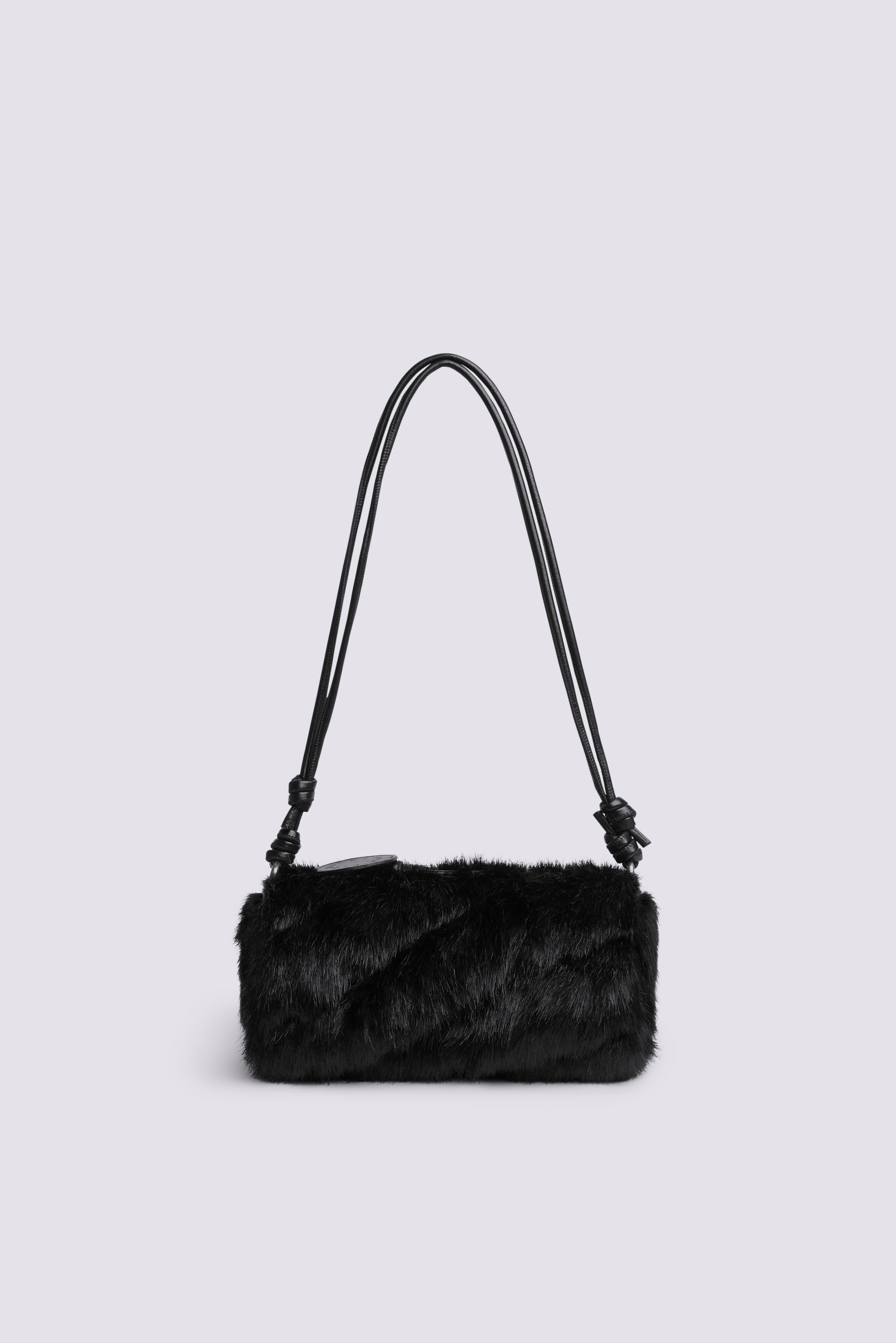 Mella Faux Fur Mini Bag Black