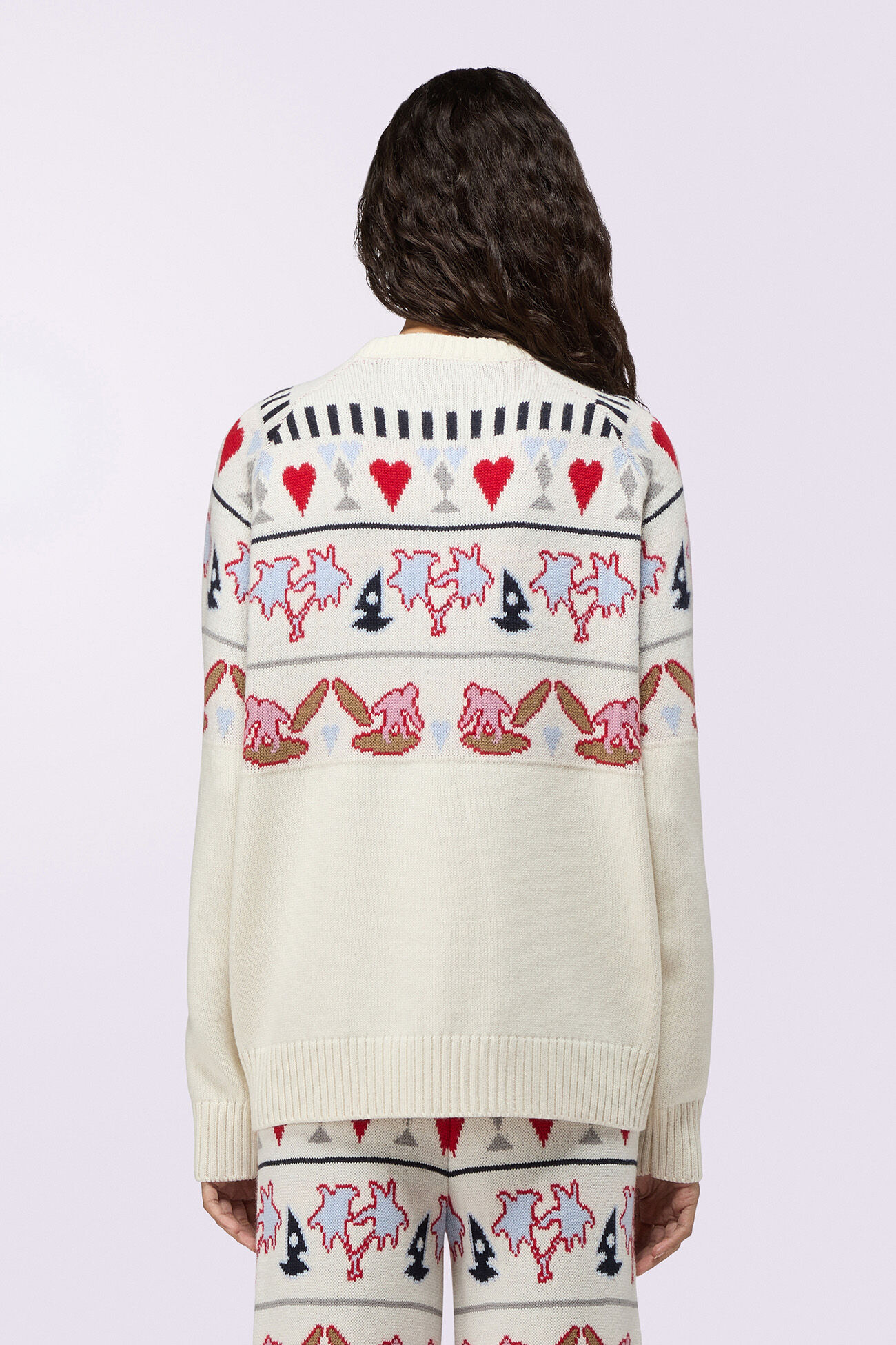 Tropical Fair Isle Jumper Cream