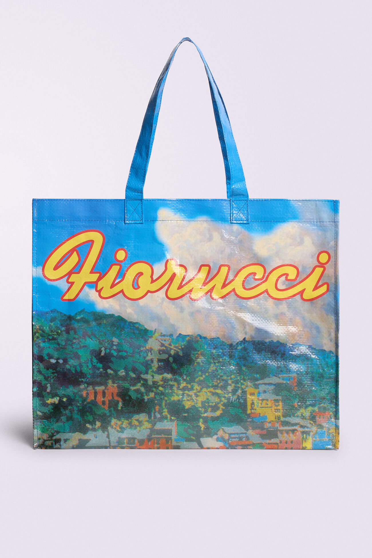 Portofino Postcard Maxi Tote Bag Blue