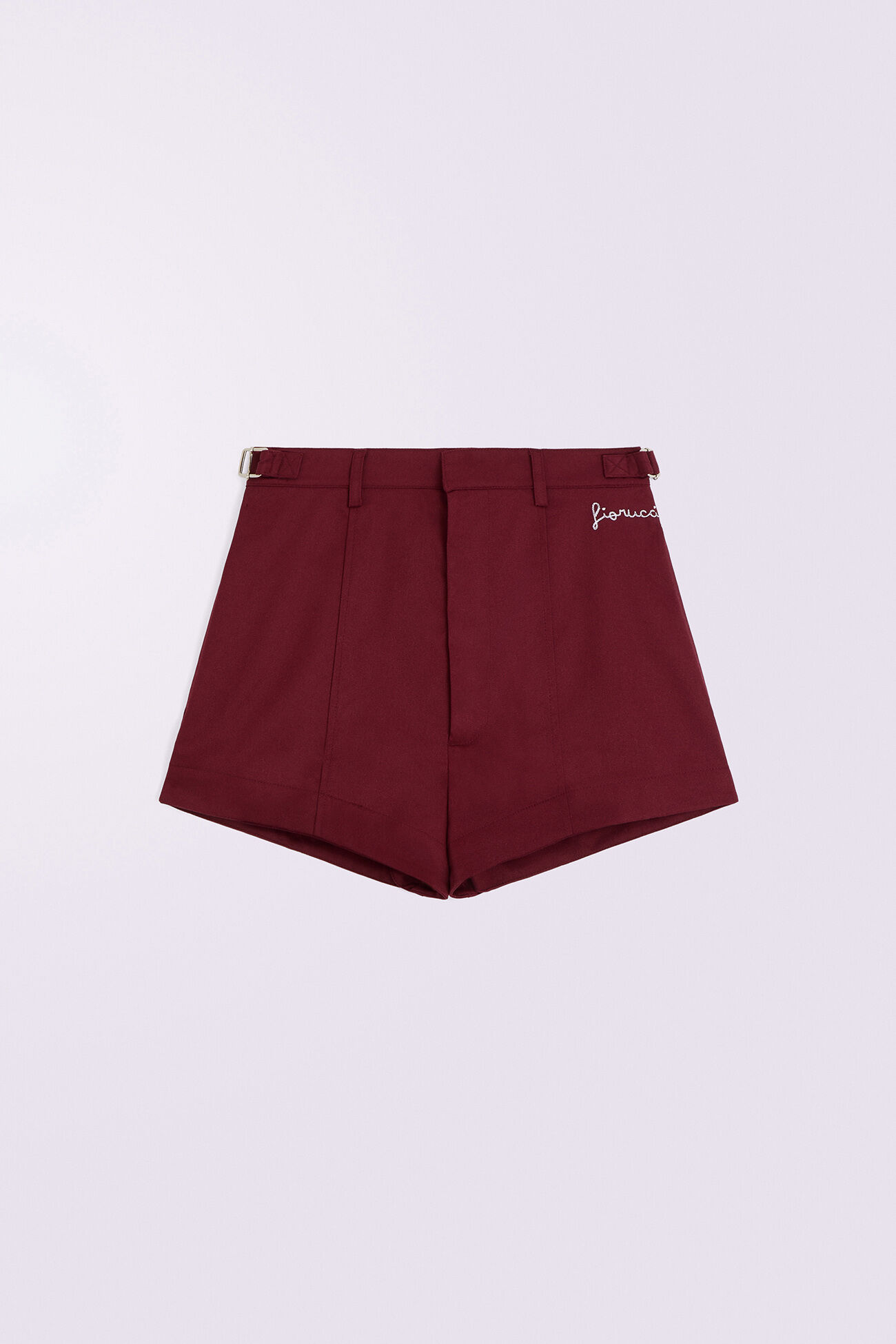Embroidered Shorts Red