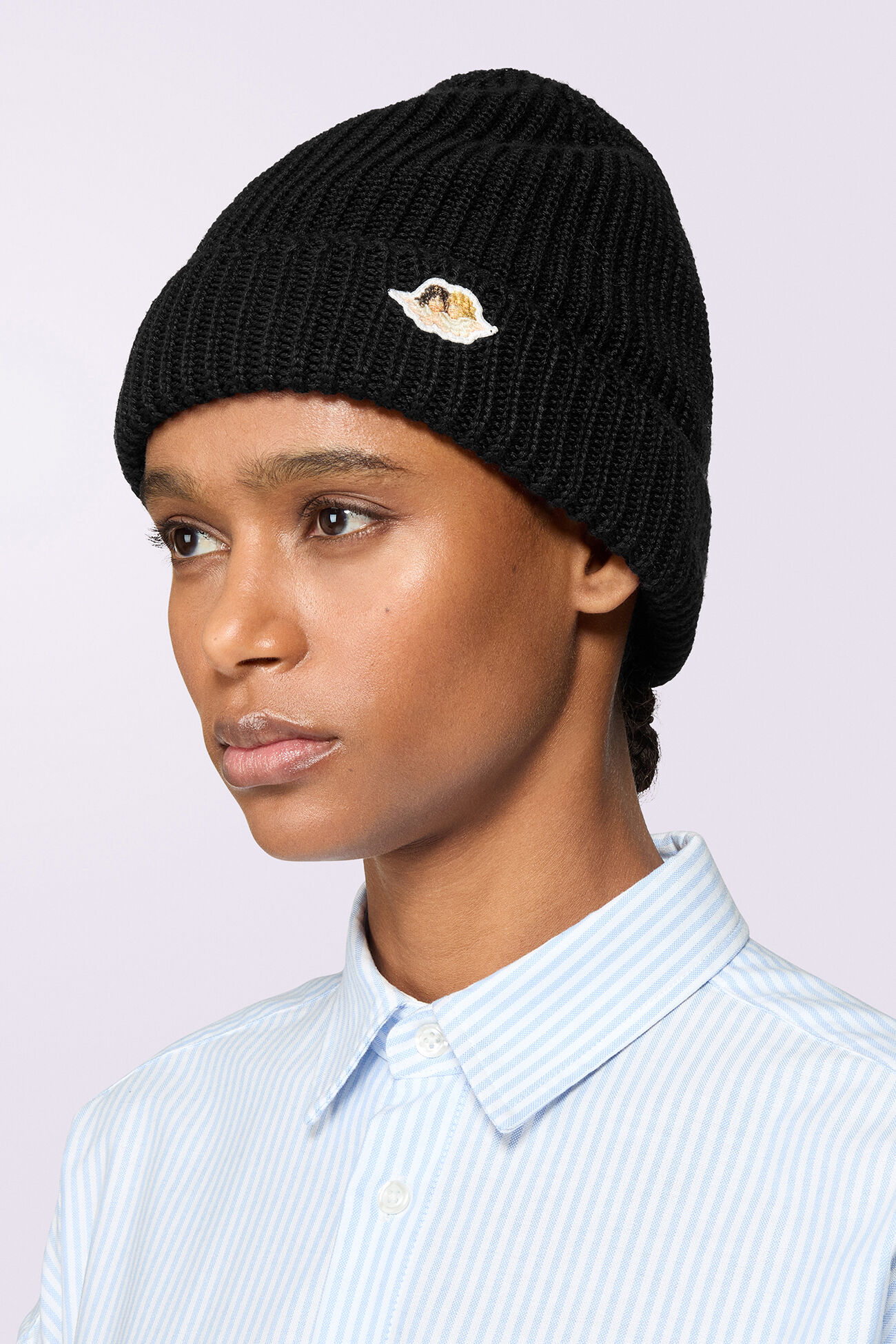 Angels Patch Beanie Black