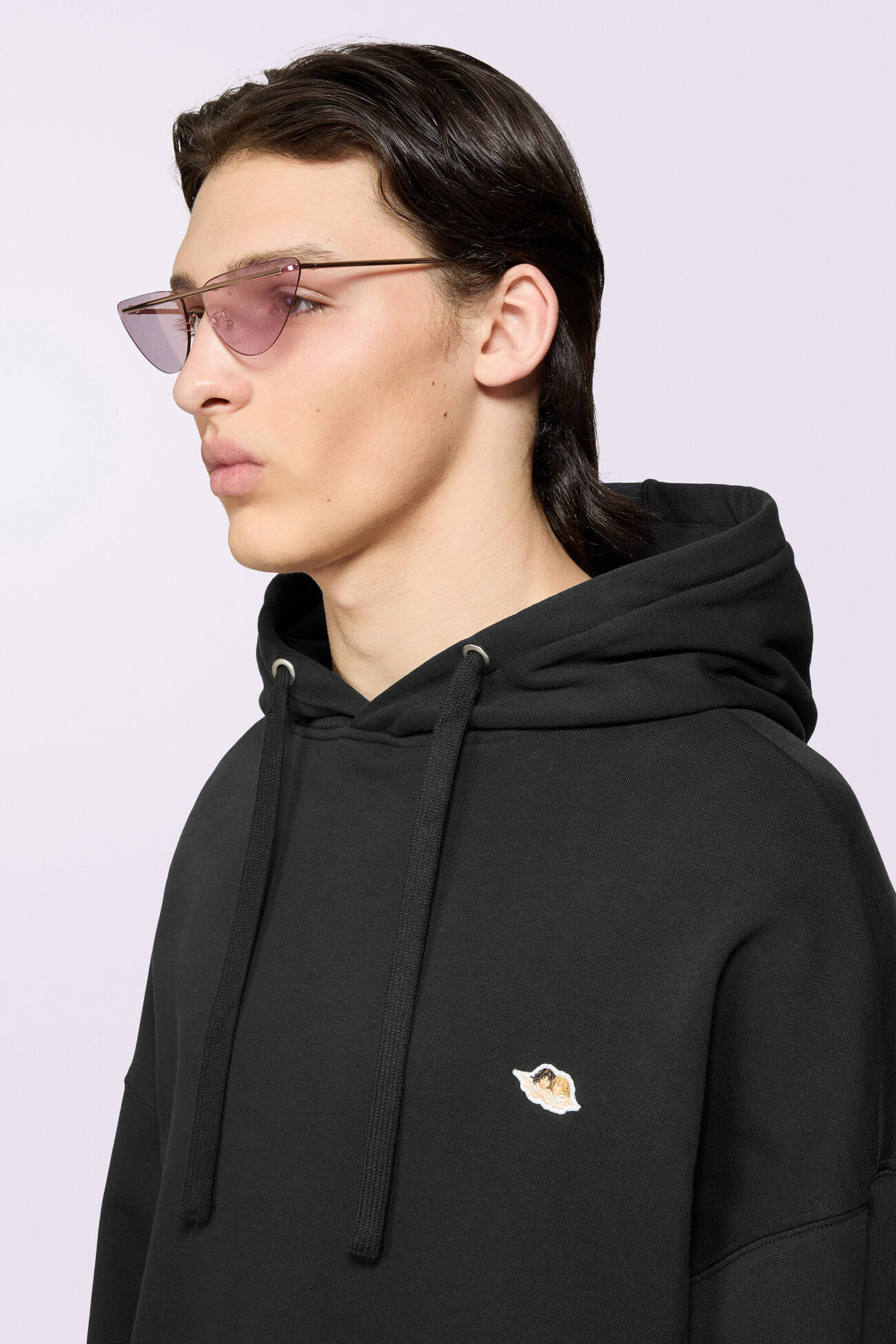 Angels Patch Hoodie Black
