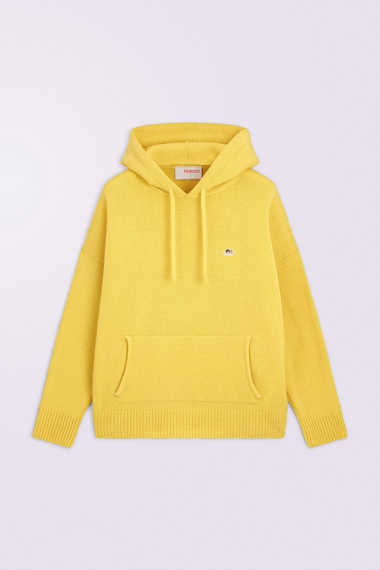 Angels Patch Cashmere Hoodie Yellow
