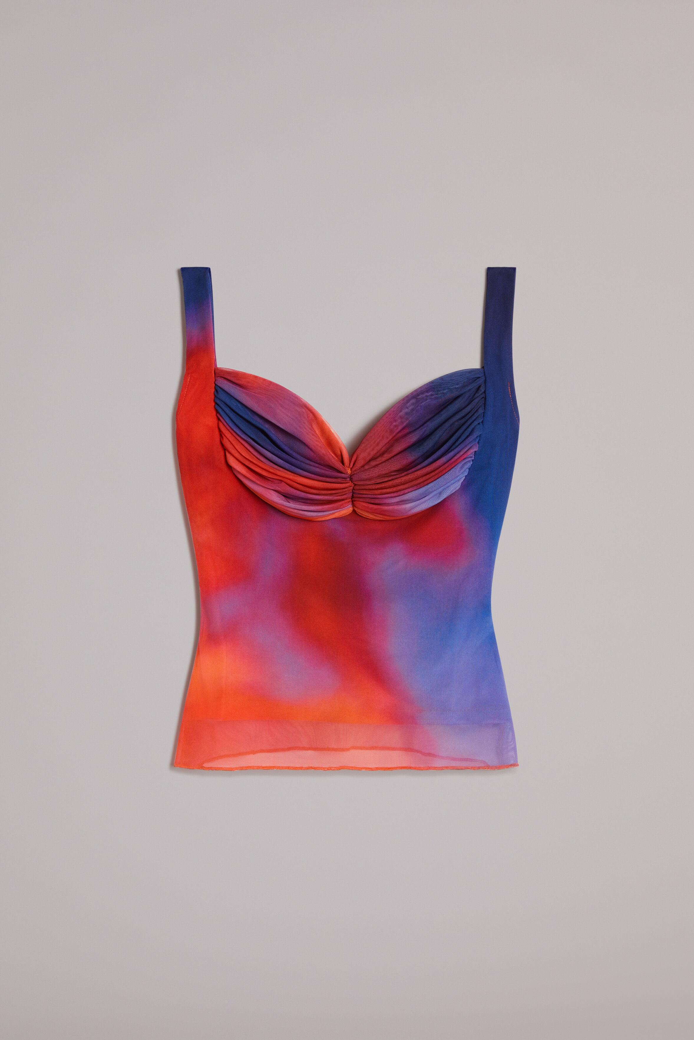 Flower Blur Gloria Top Red