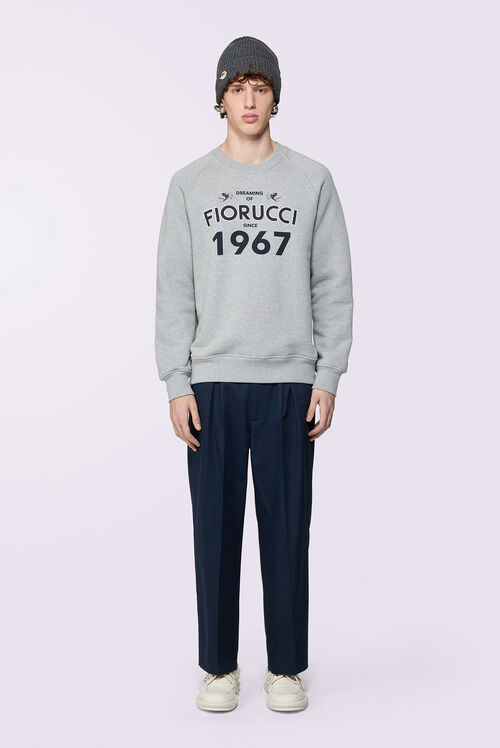 Embroidered Chino Trousers Navy