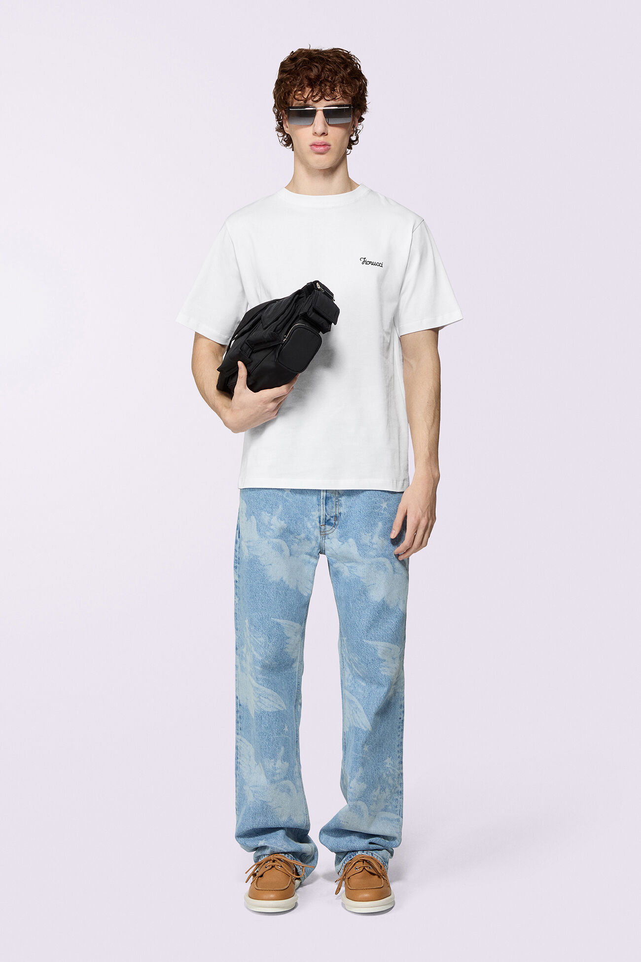 Unisex Angels Straight Fit Jeans Light Blue