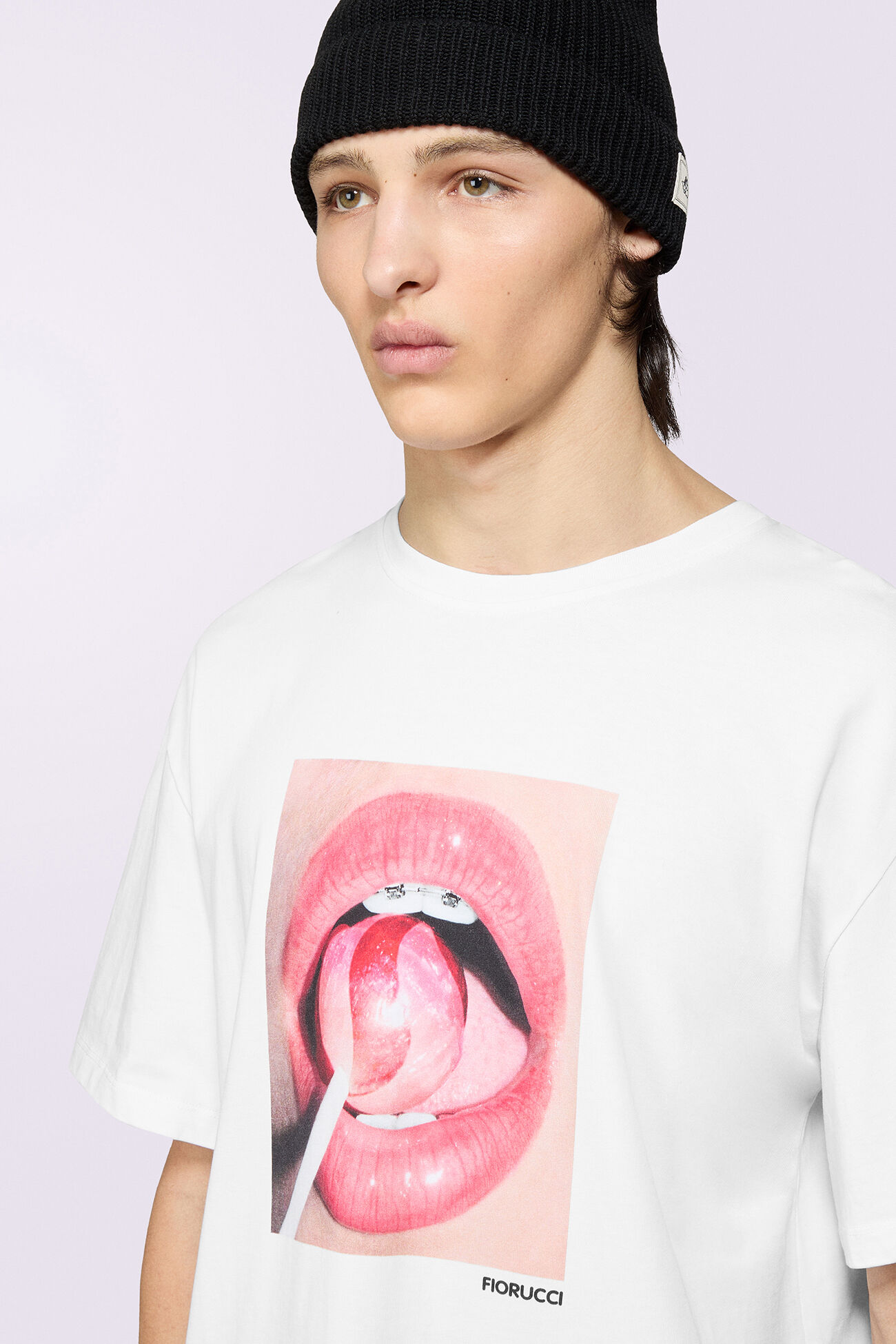 Unisex Lollipop Mouth T-Shirt White