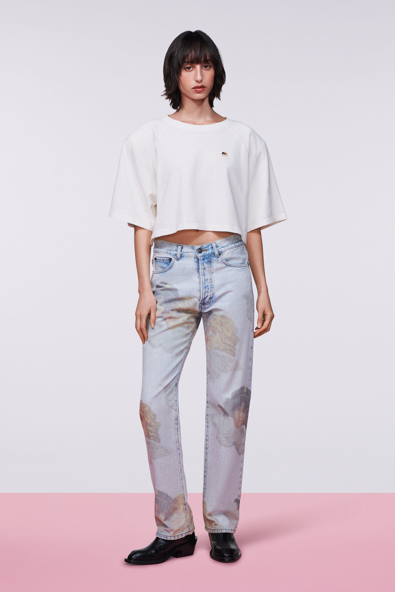 Angels Straight Fit Jeans Bleach Blue